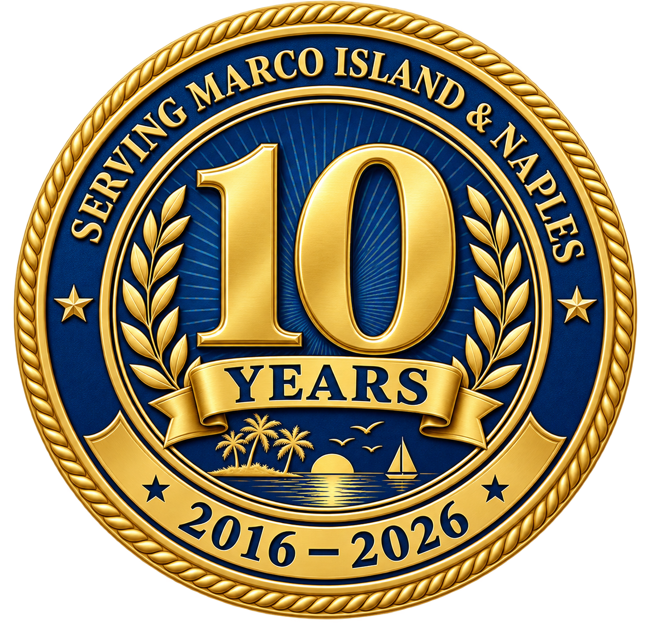10 Years — Serving Marco Island & Naples, October 2016 – October 2026