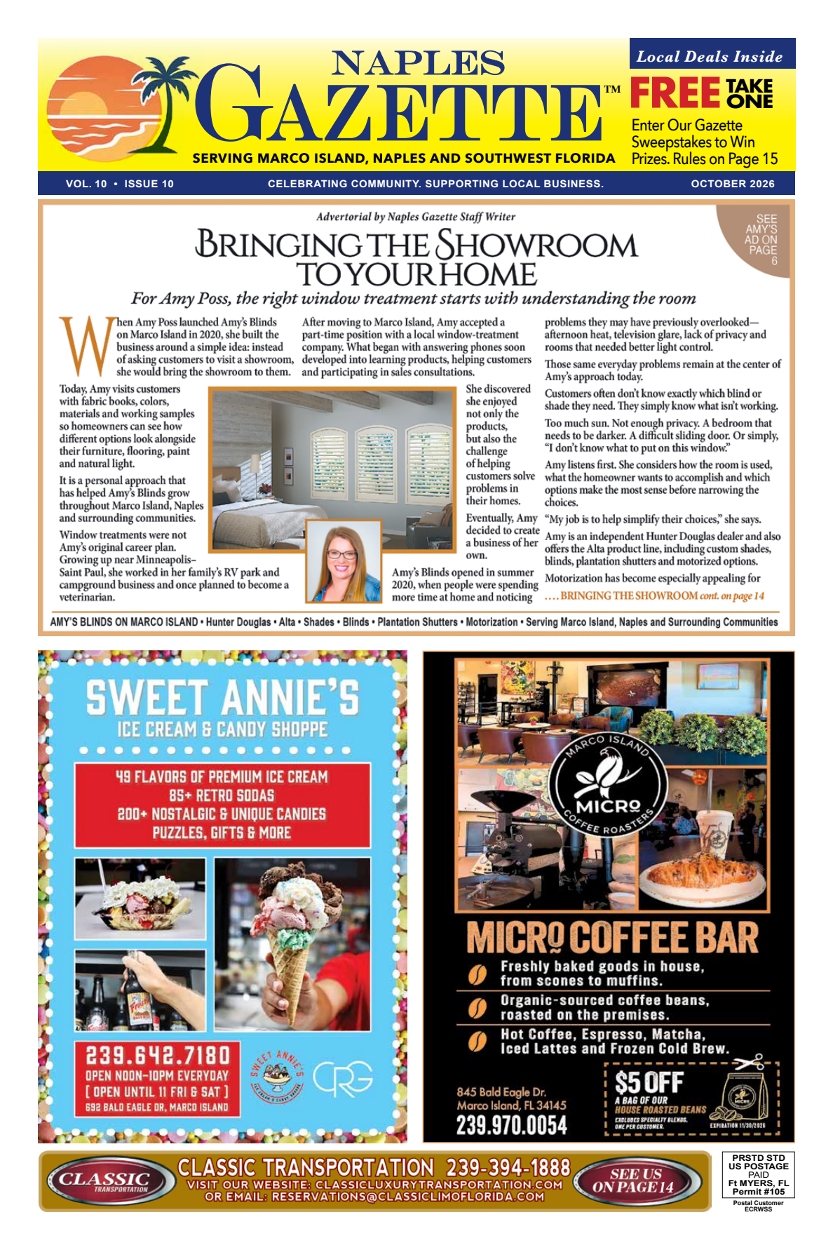 Naples Gazette October 2026 cover
